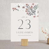 "Illuminated Storybook" - Table Numbers in Linen by Alethea and Ruth - Front