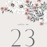 "Illuminated Storybook" - Table Numbers in Linen by Alethea and Ruth - Detail