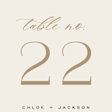 "Left Stack" - Table Numbers in Vanilla by Alethea and Ruth - Detail