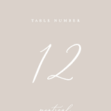 "So Inlove" - Table Numbers in Cloud by Jhudy - Detail