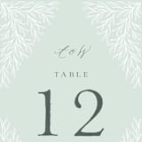 "Fairy Forest" - Table Numbers in Sage by Kristen Knechtel - Detail