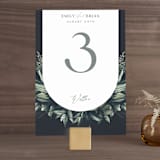 "Vintage Botanicals" - Table Numbers in Sage by GeekInk Design - Front