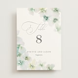"Whispered" - Table Numbers in Springtime by Design Lotus - Front
