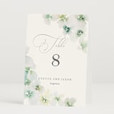 "Whispered" - Table Numbers in Springtime by Design Lotus - Folded
