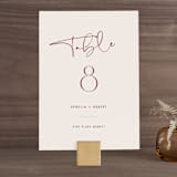 "Millennial" - Table Numbers in Rose by Hooray Creative - Front