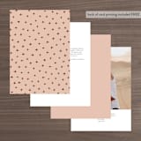 "Millennial" - Table Numbers in Rose by Hooray Creative - Back of Card Options