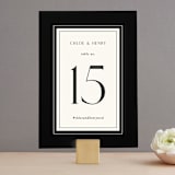 "Simple Elegance" - Table Numbers in Onyx by Monika Konieczna - Front