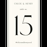 "Simple Elegance" - Table Numbers in Onyx by Monika Konieczna - Detail