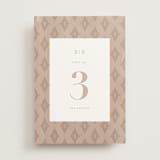 "petal toss" - Table Numbers in Cream by Angela Marzuki - Front