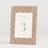 "petal toss" - Table Numbers in Cream by Angela Marzuki - Folded