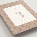 "petal toss" - Table Numbers in Cream by Angela Marzuki - Detail