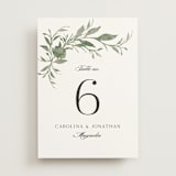 "Carolina" - Table Numbers in Meadow by Melanie Kosuge - Front