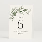 "Carolina" - Table Numbers in Meadow by Melanie Kosuge - Folded