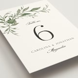"Carolina" - Table Numbers in Meadow by Melanie Kosuge - Detail