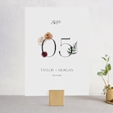 "Boho Chic" - Table Numbers in Moonstone by Cass Loh - Front