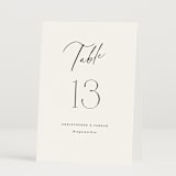 "Beautifully Scripted" - Table Numbers in Pearl by Hooray Creative - Folded