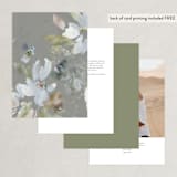 "Spring Dash" - Table Numbers in Pewter by Grace Kreinbrink - Back of Card Options