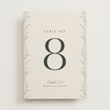 "Etched Frame" - Table Numbers in Eggshell by Robert and Stella - Front