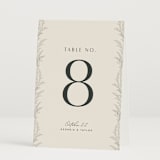 "Etched Frame" - Table Numbers in Eggshell by Robert and Stella - Folded