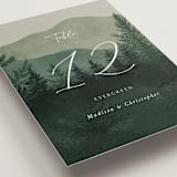 "The Forest" - Table Numbers in Jade by Elly - Detail