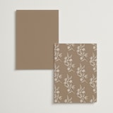 "Monogrammed" - Table Numbers in Taupe by Chris Griffith - Back of Card Options