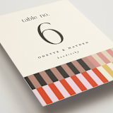 "Quilted Grid" - Table Numbers in Petal by Morgan Kendall - Detail