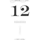 "Vow" - Table Numbers in Tuxedo by Leah Bisch - Detail