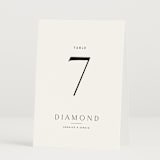 "Rhythmic" - Table Numbers in Simply White by Jennifer Postorino - Folded
