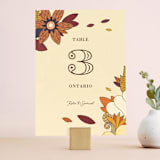 "Nouveau Love" - Table Numbers in Umber by Morgan Ramberg - Front