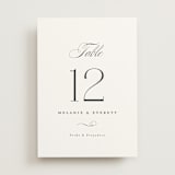 "Pearl" - Table Numbers in Chantilly by Jessica Williams - Front