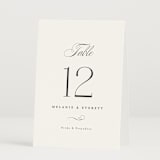 "Pearl" - Table Numbers in Chantilly by Jessica Williams - Folded