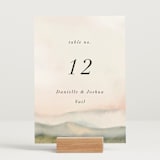 "Every Single Dawn With You" - Table Numbers in Forest by Petra Kern - Displayed (stand not included)