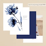 "A Wedding Watercolor" - Table Numbers in Cornflower by Chris Griffith - Back of Card Options