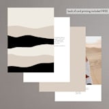 "Modernline" - Table Numbers in Cotton by April Astudillo - Back of Card Options