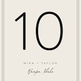 "Modernline" - Table Numbers in Cotton by April Astudillo - Detail