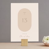 "Sunset Beach" - Table Numbers in Sand by Owl and Toad - Front