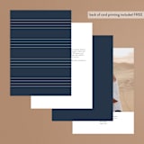 "Georgetown" - Table Numbers in Oxford by Stacey Meacham - Back of Card Options