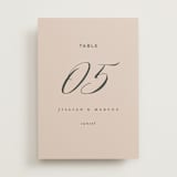 "Picturesque" - Table Numbers in Linen by Christie Garcia - Front