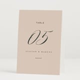 "Picturesque" - Table Numbers in Linen by Christie Garcia - Folded