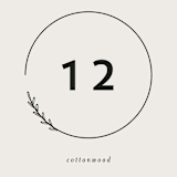 "Connect" - Table Numbers in Almond by Brianne Larsen - Detail