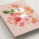 "July Garden" - Table Numbers in Petal by Olivia Kanaley Inman - Detail