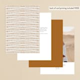 "Timeless" - Table Numbers in Terracotta by Jen Owens - Back of Card Options