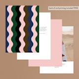 "modern tropics" - Table Numbers in Blush by Baumbirdy - Back of Card Options