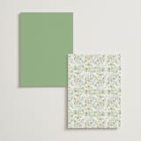 "Floral Arch" - Table Numbers in Greenery by Phrosné Barwood - Back of Card Options
