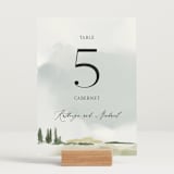 "Estate" - Table Numbers in Sky by Rebecca Durflinger - Displayed (stand not included)