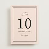 "Story Line" - Table Numbers in Petal by Kimberly FitzSimons - Front