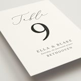 "Breathe" - Table Numbers in Linen by Jennifer Postorino - Detail