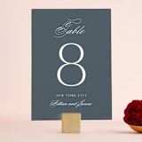 "Regal" - Table Numbers in Marine by Lauren Chism - Front