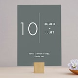 "Postale" - Table Numbers in Ebony by Ann Gardner - Front