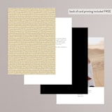 "Postale" - Table Numbers in Ebony by Ann Gardner - Back of Card Options